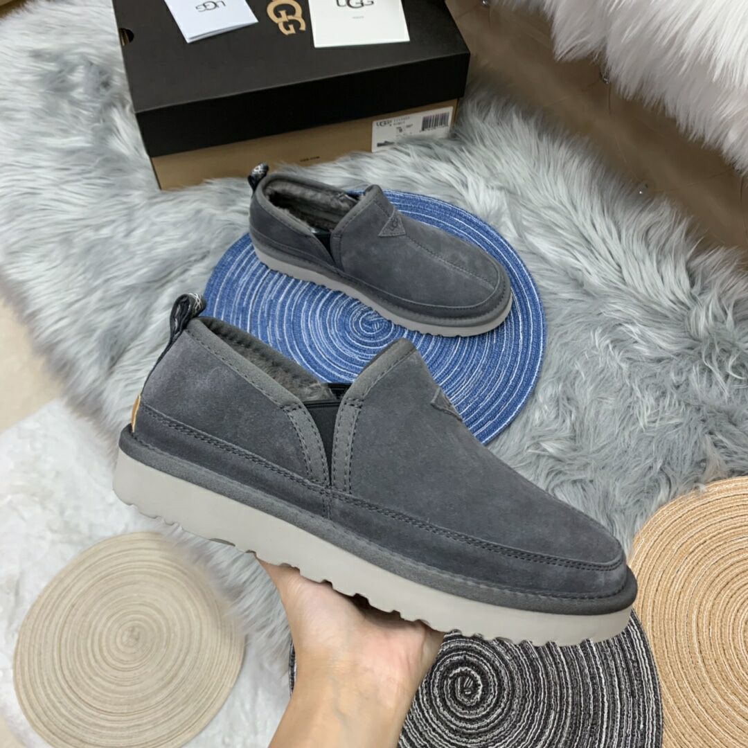 Grey Men’s Slip-On Low-Top Sneakers – In Stock