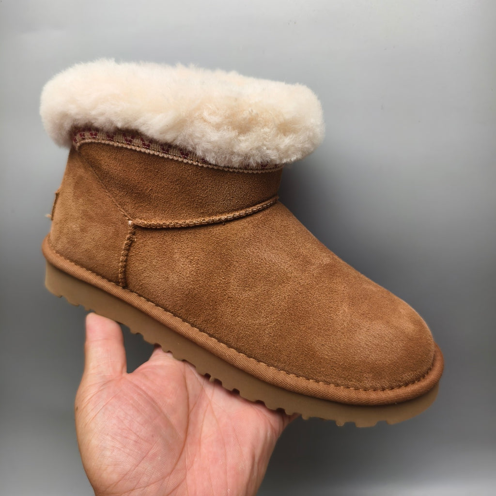 Chestnut Ethnic Style Low-Top Casual Sneakers – In Stock