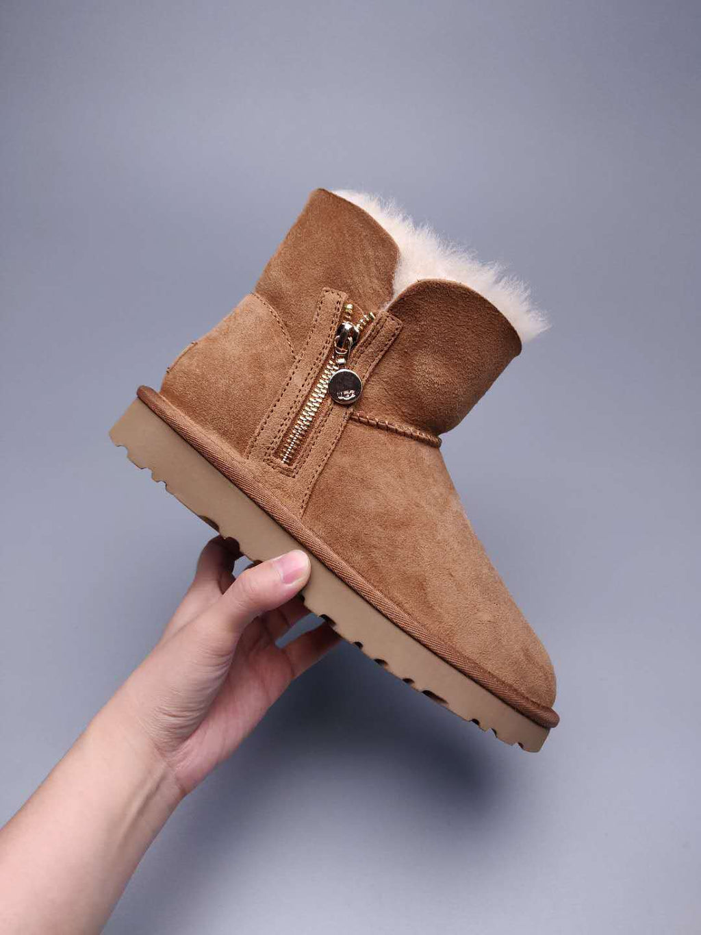 Chestnut Side-Zip Ankle Boots – In Stock
