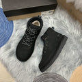 Black Men’s Casual Lace-Up Shoes – In Stock