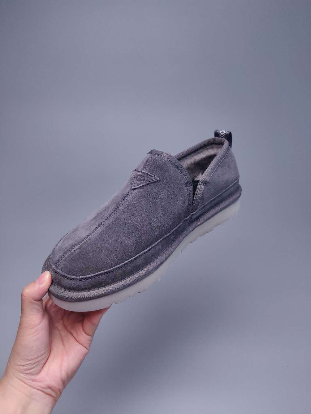 Grey Men’s Slip-On Low-Top Sneakers – In Stock