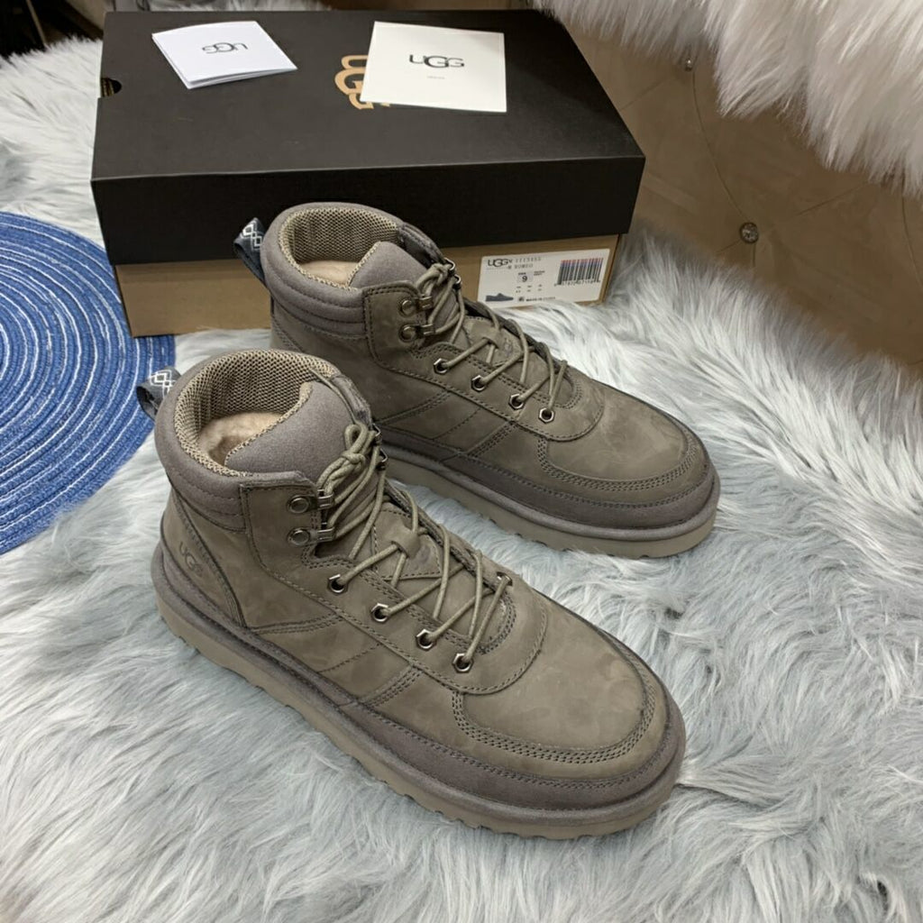 Grey Men’s Casual Lace-Up Shoes – In Stock