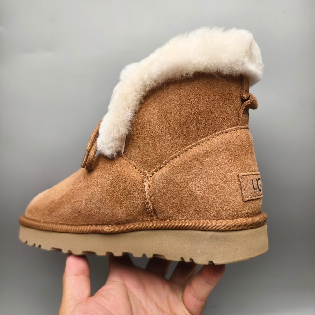 Chestnut Mid-Top Lace-Up Casual Sneakers – In Stock