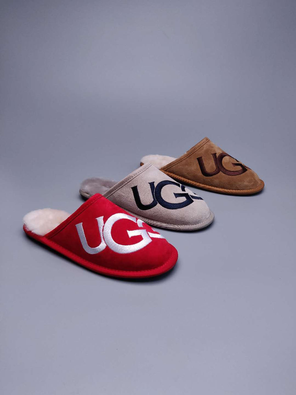 Grey G-Style Indoor Slippers – In Stock