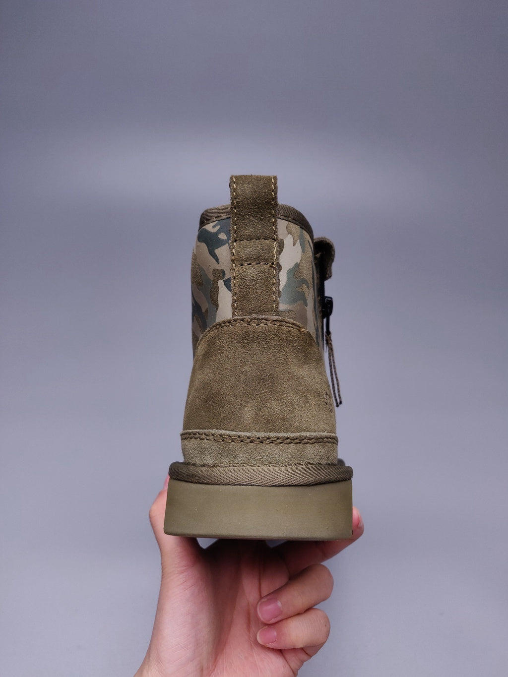 Military Green Color-Block Camo Men’s Sneakers – In Stock