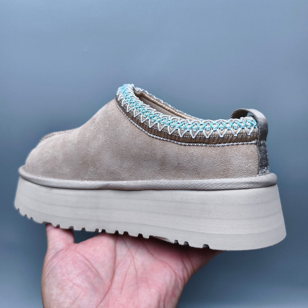 Beige Ethnic Style Chunky Sole Casual Shoes – In Stock