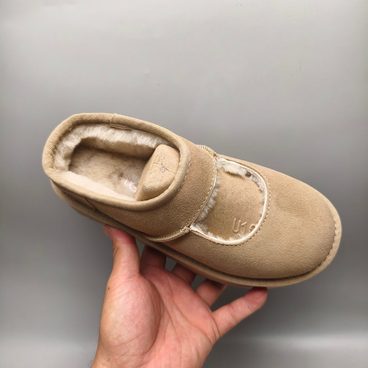 Sand Mary Jane Thick-Sole Fashion Shoes – In Stock