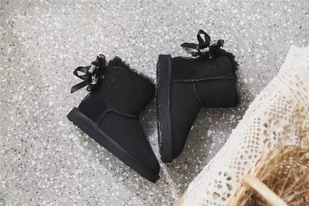 Black 3-in-1 Convertible Snow Boots