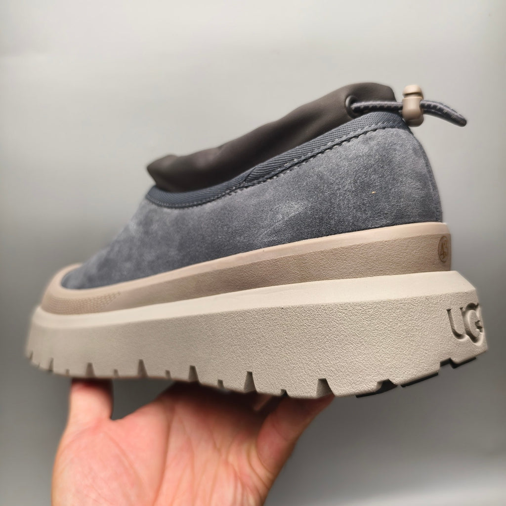 Dark Grey Slip-On Casual Streetwear Sneakers – In Stock