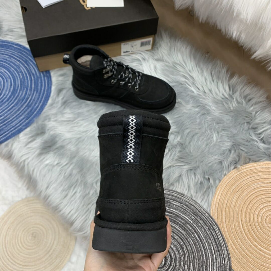 Black Men’s Casual Lace-Up Shoes – In Stock