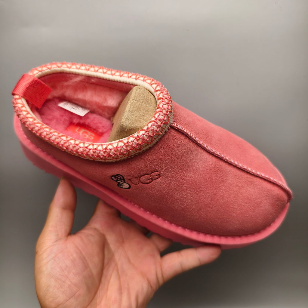 Rose Red Ethnic Style Chunky Sole Casual Shoes – In Stock