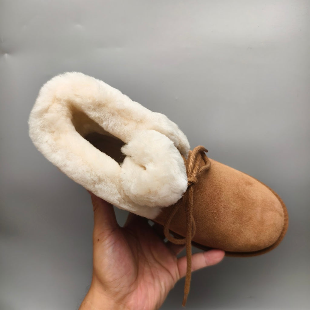 Chestnut Mid-Top Lace-Up Casual Sneakers – In Stock