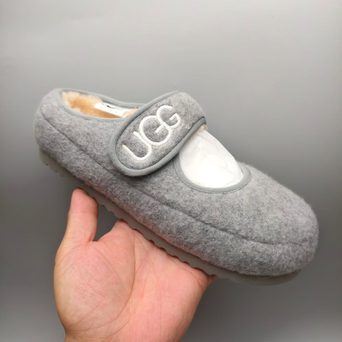 Grey Mary Jane Ultra-Lightweight Casual Shoes – In Stock