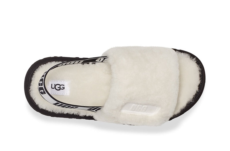 White Disco Fluffy Sandals – In Stock