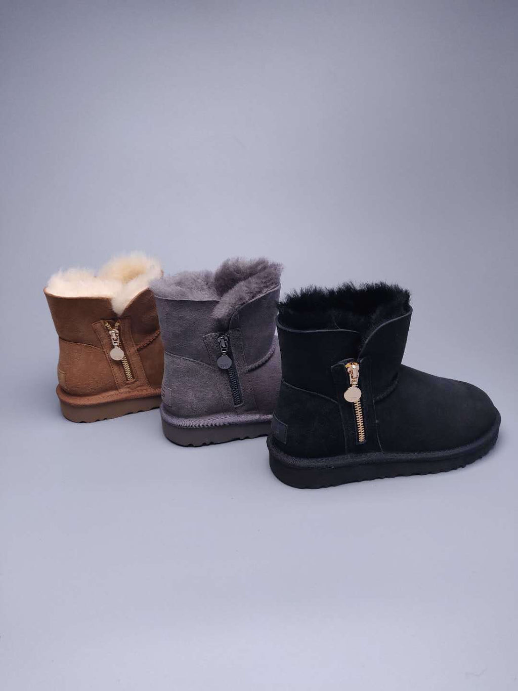 Chestnut Side-Zip Ankle Boots – In Stock