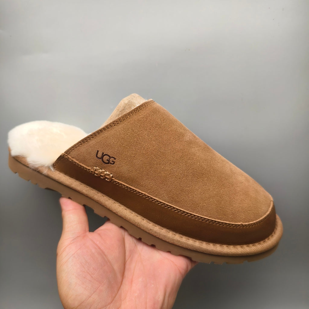 Chestnut Ultra-Lightweight Casual Fluffy Slippers for Men – In Stock