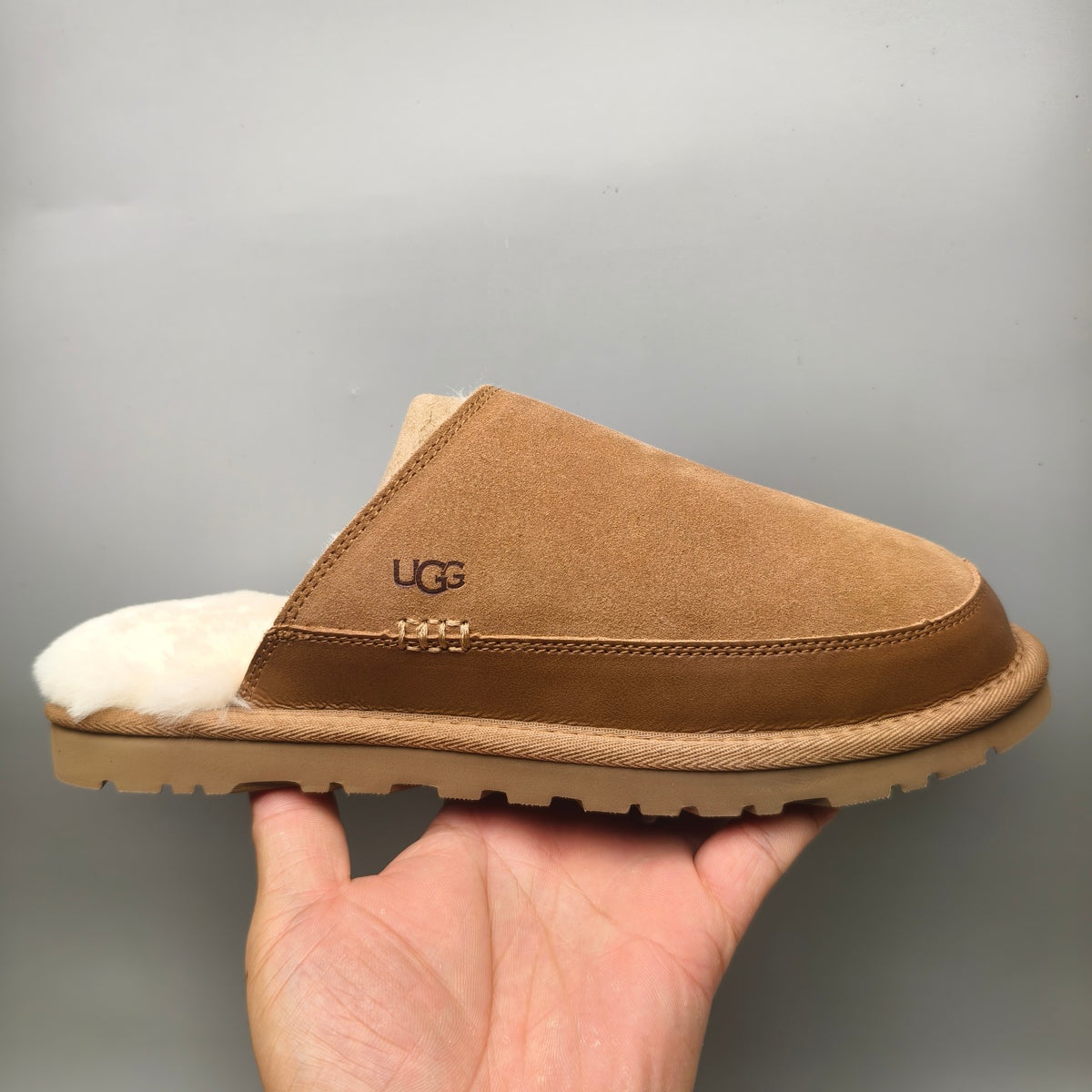 Chestnut Ultra-Lightweight Casual Fluffy Slippers for Men – In Stock