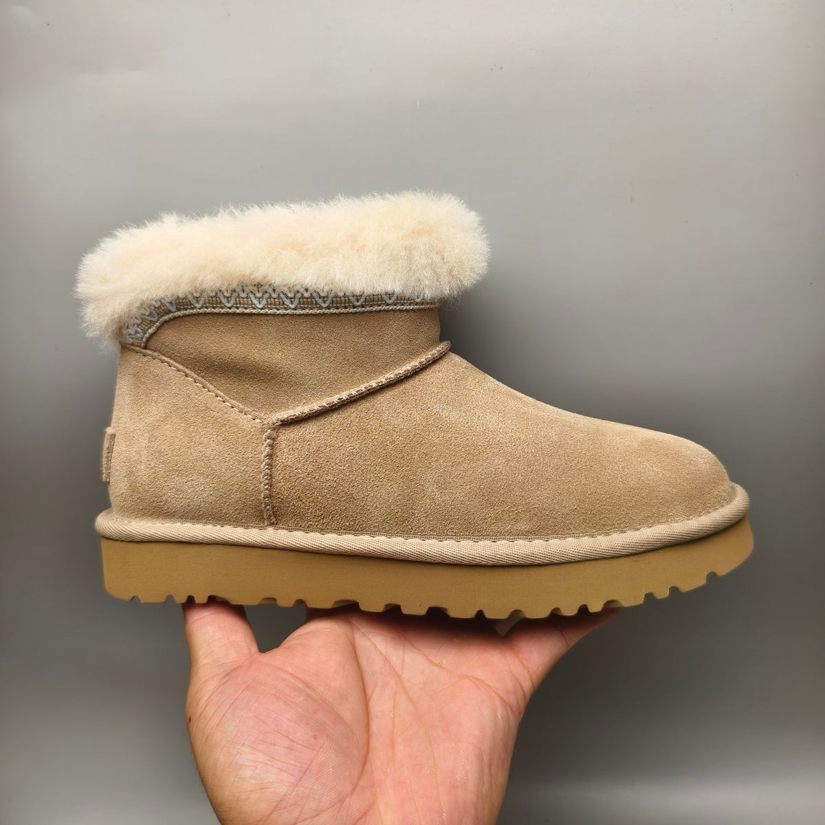 Sand Ethnic Style Low-Top Casual Sneakers – In Stock