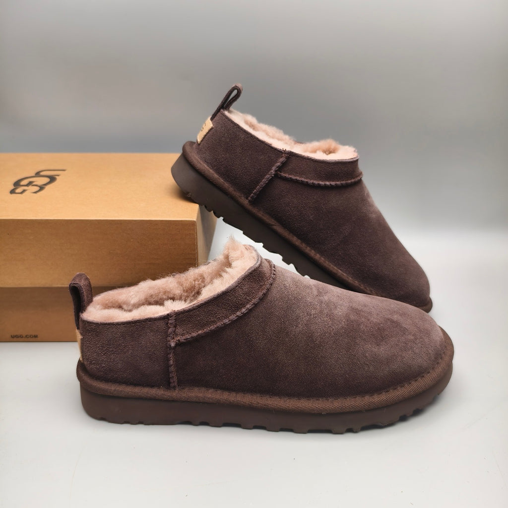 Chocolate Women’s Classic Slip-On Shoes – In Stock