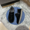 Black Men’s Slip-On Low-Top Sneakers – In Stock