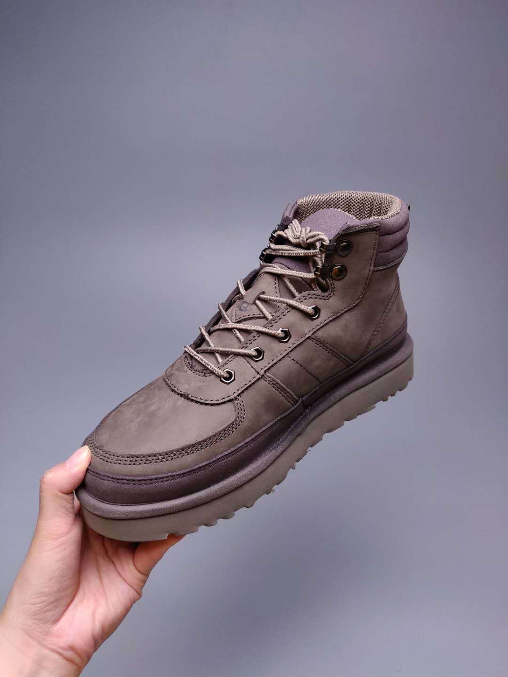 Grey Men’s Casual Lace-Up Shoes – In Stock