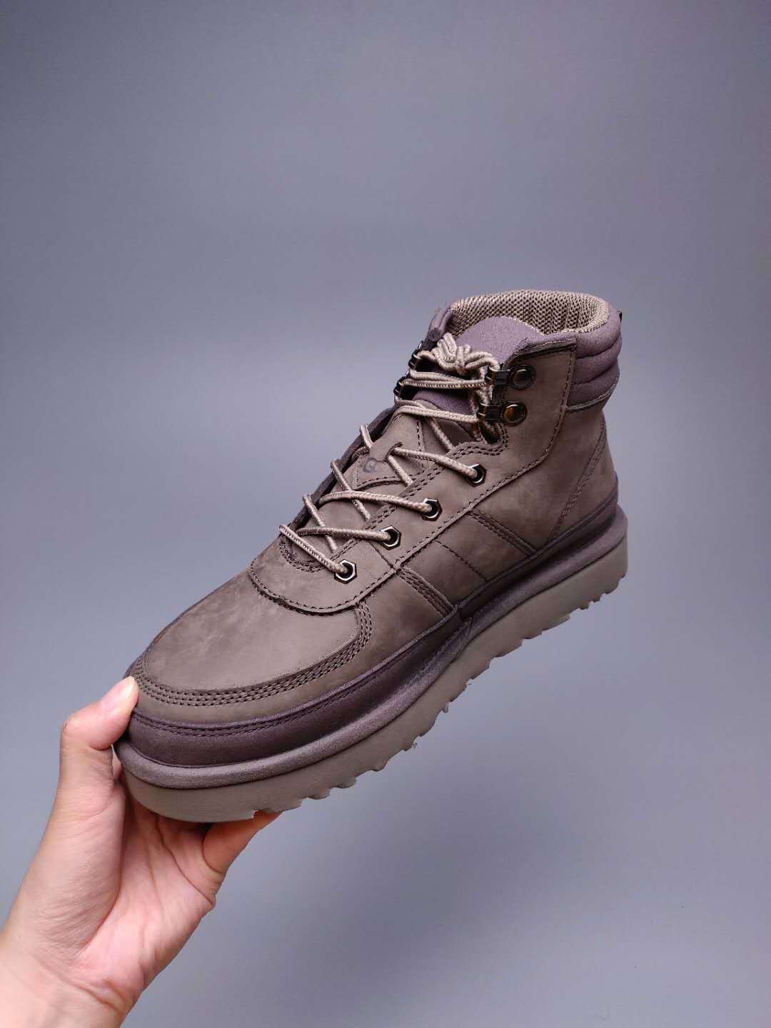 Grey Men’s Casual Lace-Up Shoes – In Stock