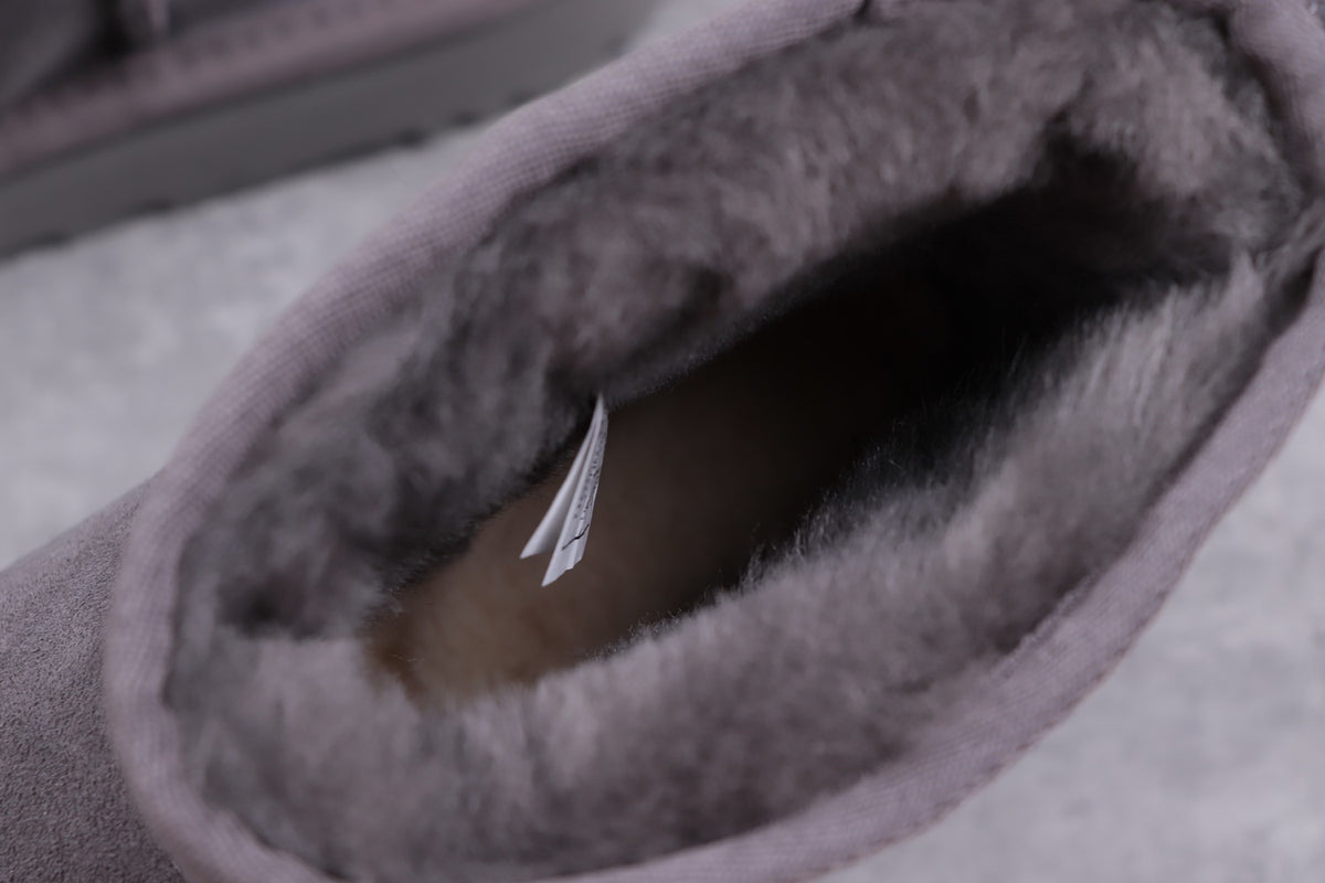 Grey Classic Mini II Short Boots 2.0 – In Stock