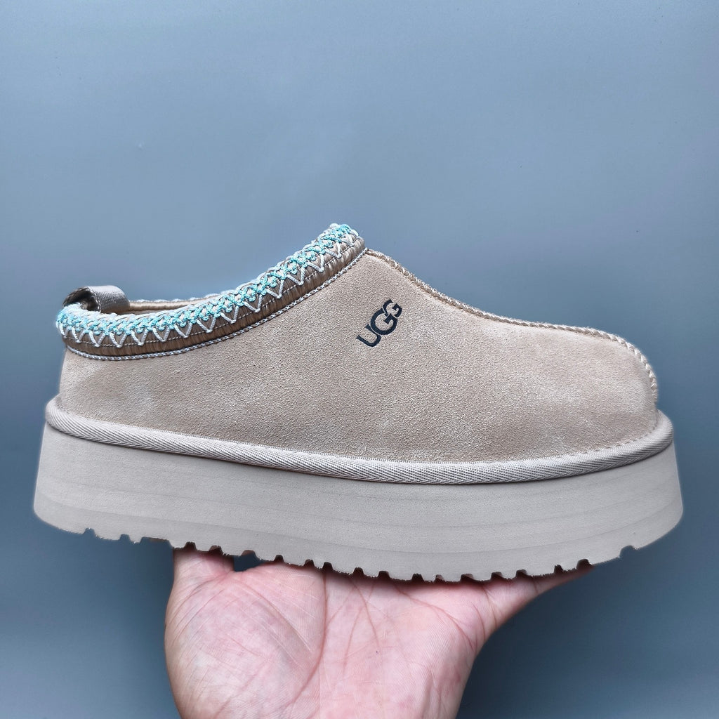 Beige Ethnic Style Chunky Sole Casual Shoes – In Stock