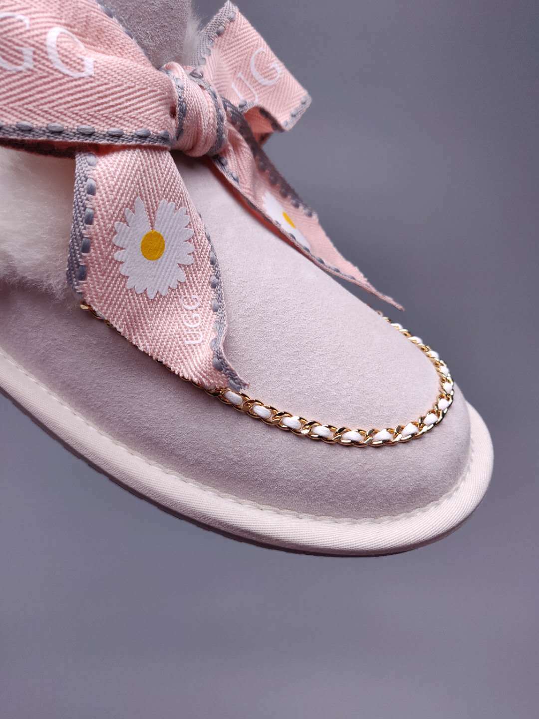 Milkshake White Daisy Chain Ribbon Shoes – In Stock
