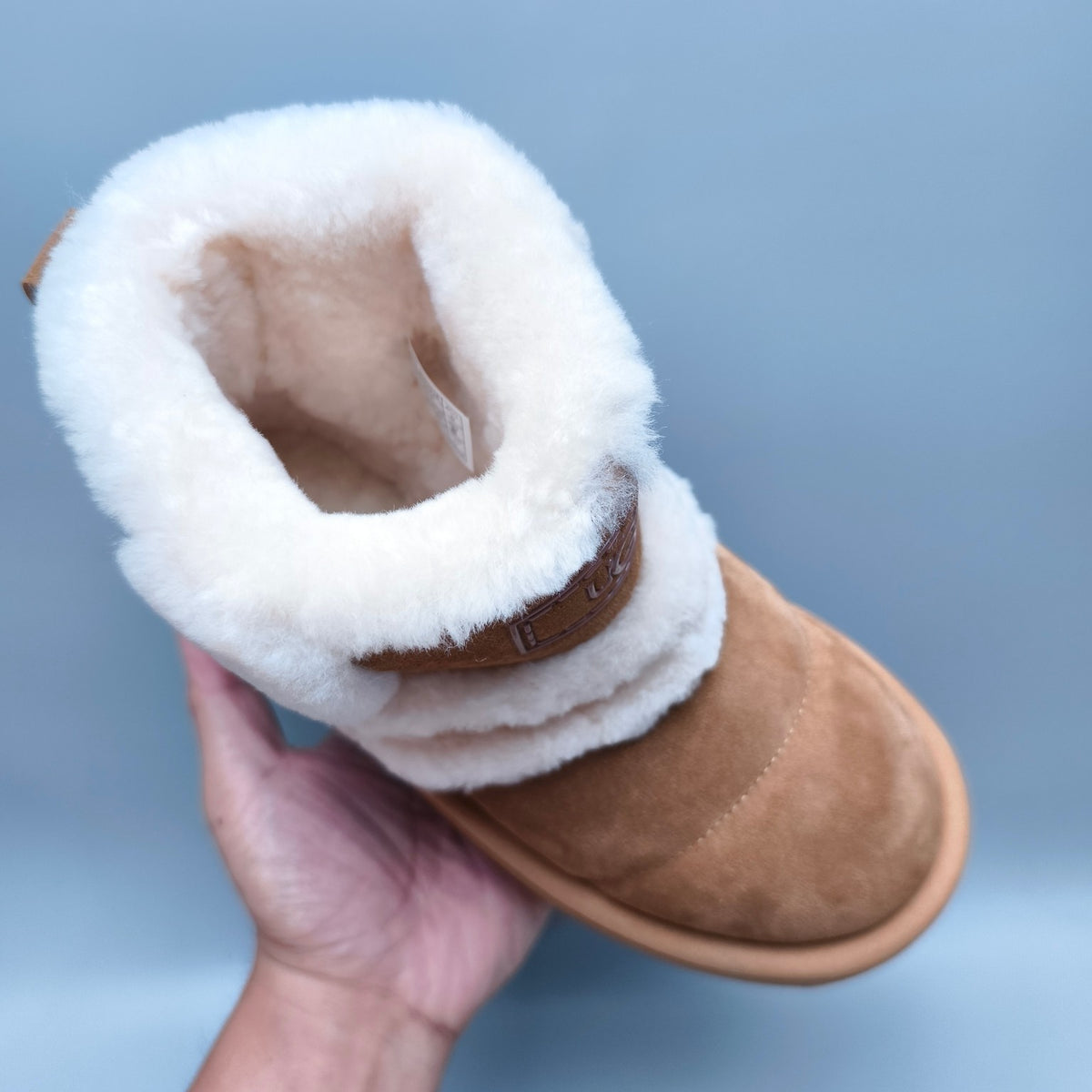 Chestnut Caterpillar Chunky Sole Mid-Top Casual Shoes – In Stock