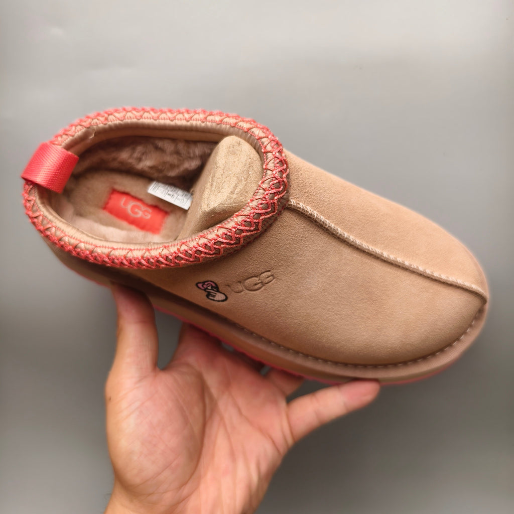 Pink Ethnic Style Chunky Sole Casual Shoes – In Stock
