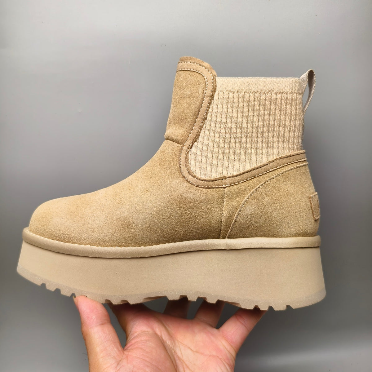 Sand 5cm Chunky Platform Fashion Sneakers – In Stock