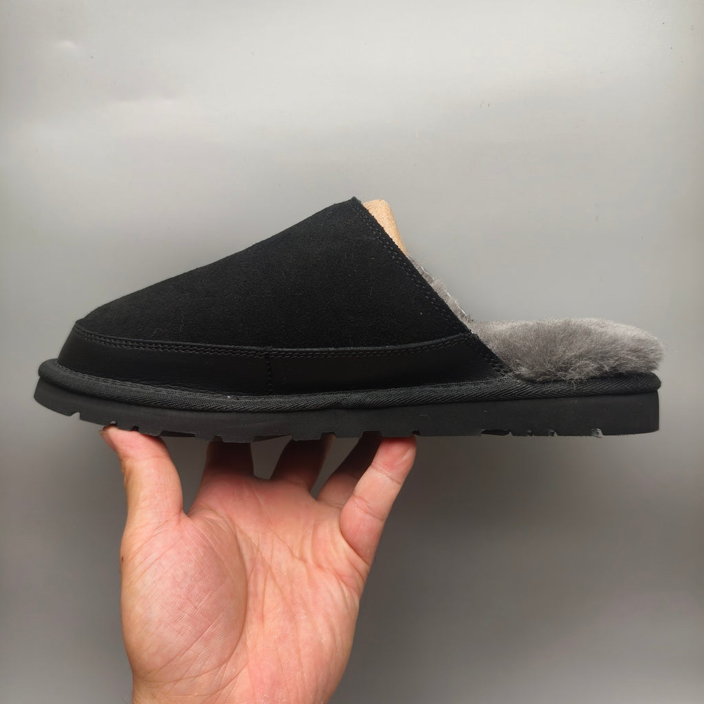 Black Ultra-Lightweight Casual Fluffy Slippers for Men – In Stock