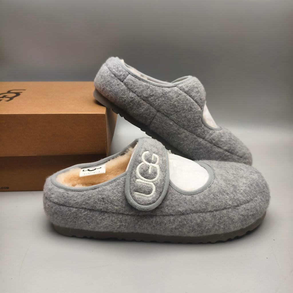 Grey Mary Jane Ultra-Lightweight Casual Shoes – In Stock
