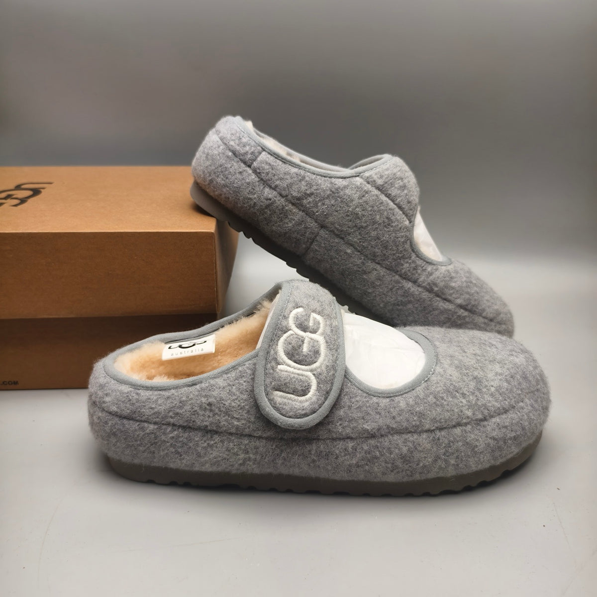 Grey Mary Jane Ultra-Lightweight Casual Shoes – In Stock