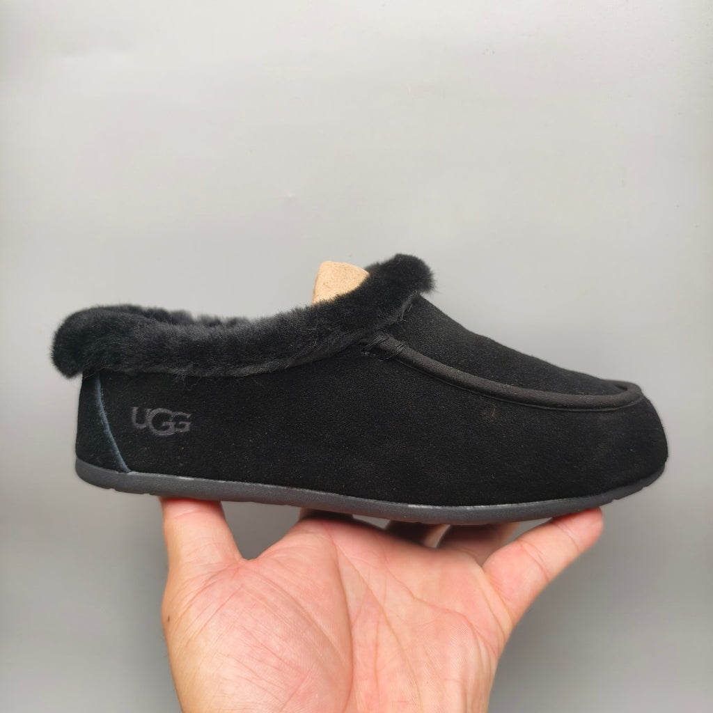 Black Slip-On Casual Home Loafers – In Stock