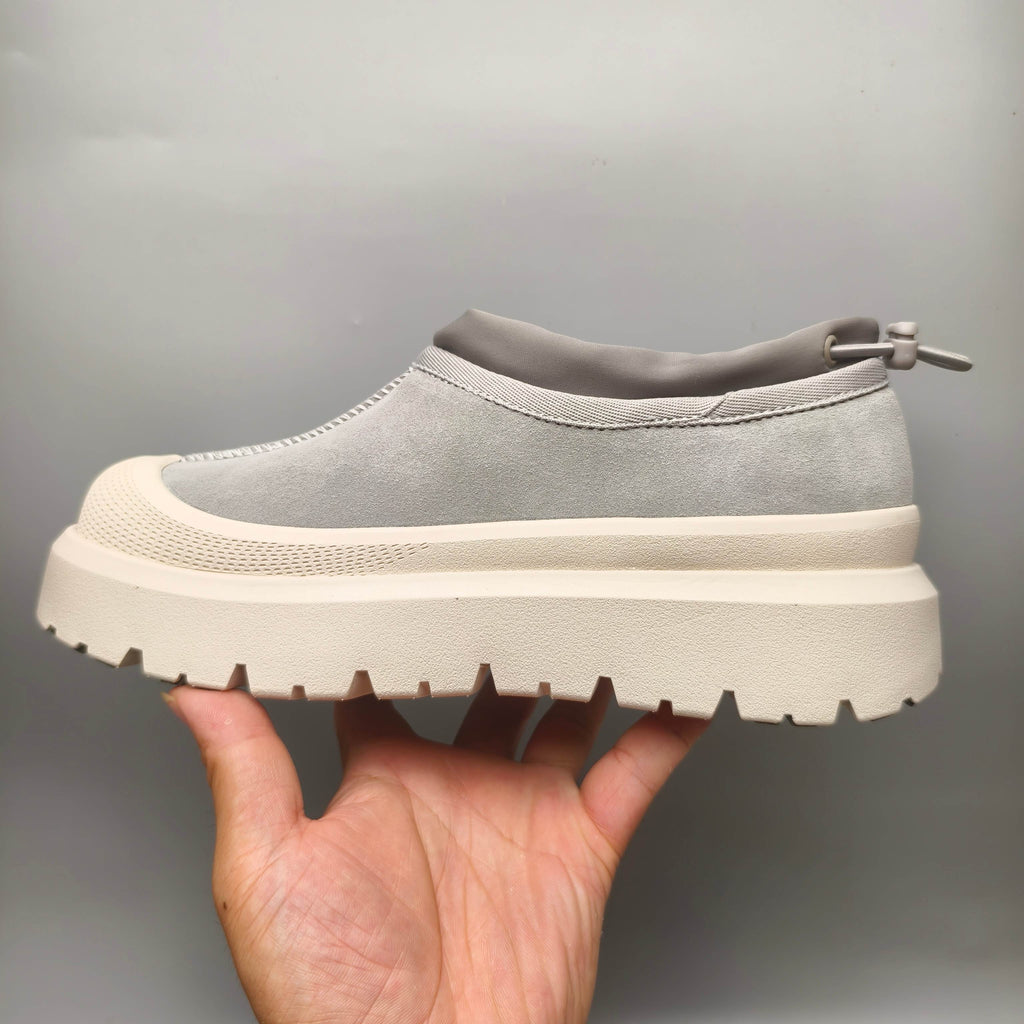 Light Grey Slip-On Casual Streetwear Sneakers – In Stock