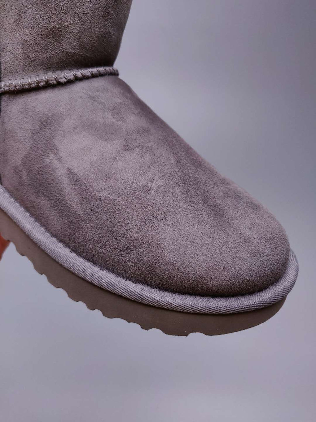Grey Side-Zip Mid-Calf Boots – In Stock