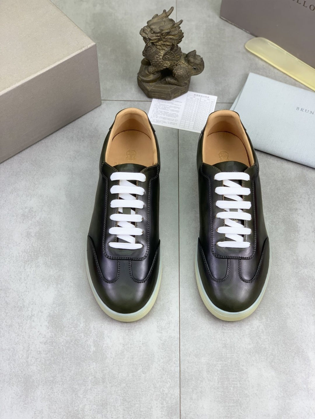 Brunello Cucinelli Leather Low-Top Sneakers